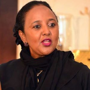 Culture Minister Amina Mohamed read President Uhuru Kenyatta's speech during the opening of the 12th  Commonwealth Women’s Affairs Ministers Meeting (WAMM) in Nairobi.